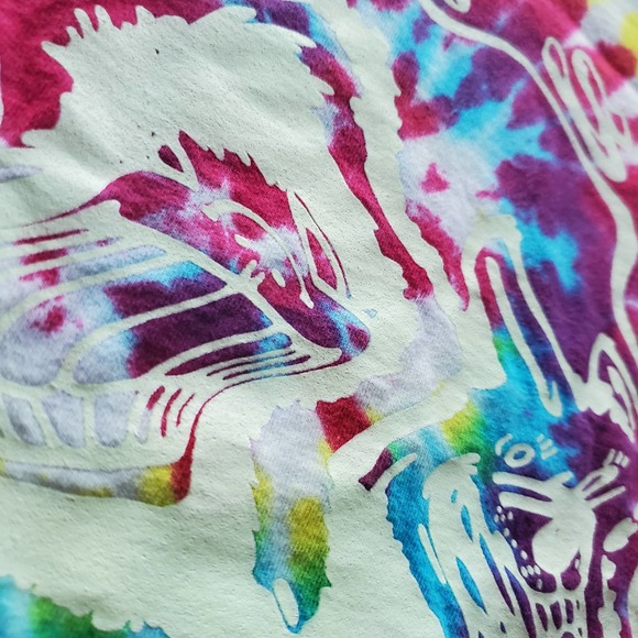 Vintage Eskimo Joe's Stillwater Oklahoma Rainbow Tie Dye Trippy Tshirt Sz XL - Picture 3 of 6